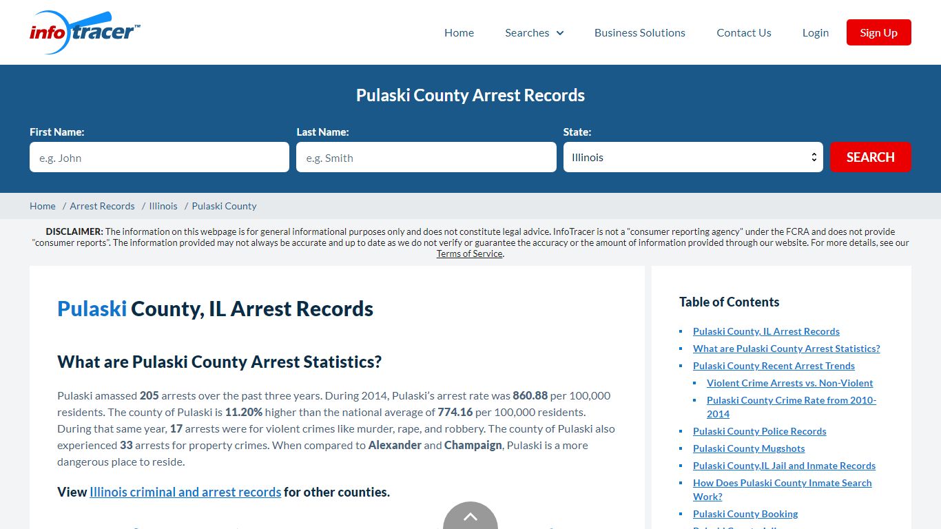 Pulaski County, IL Arrests, Mugshots & Jail Records - InfoTracer