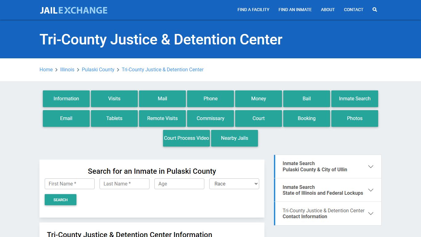 Tri-County Justice & Detention Center - Jail Exchange