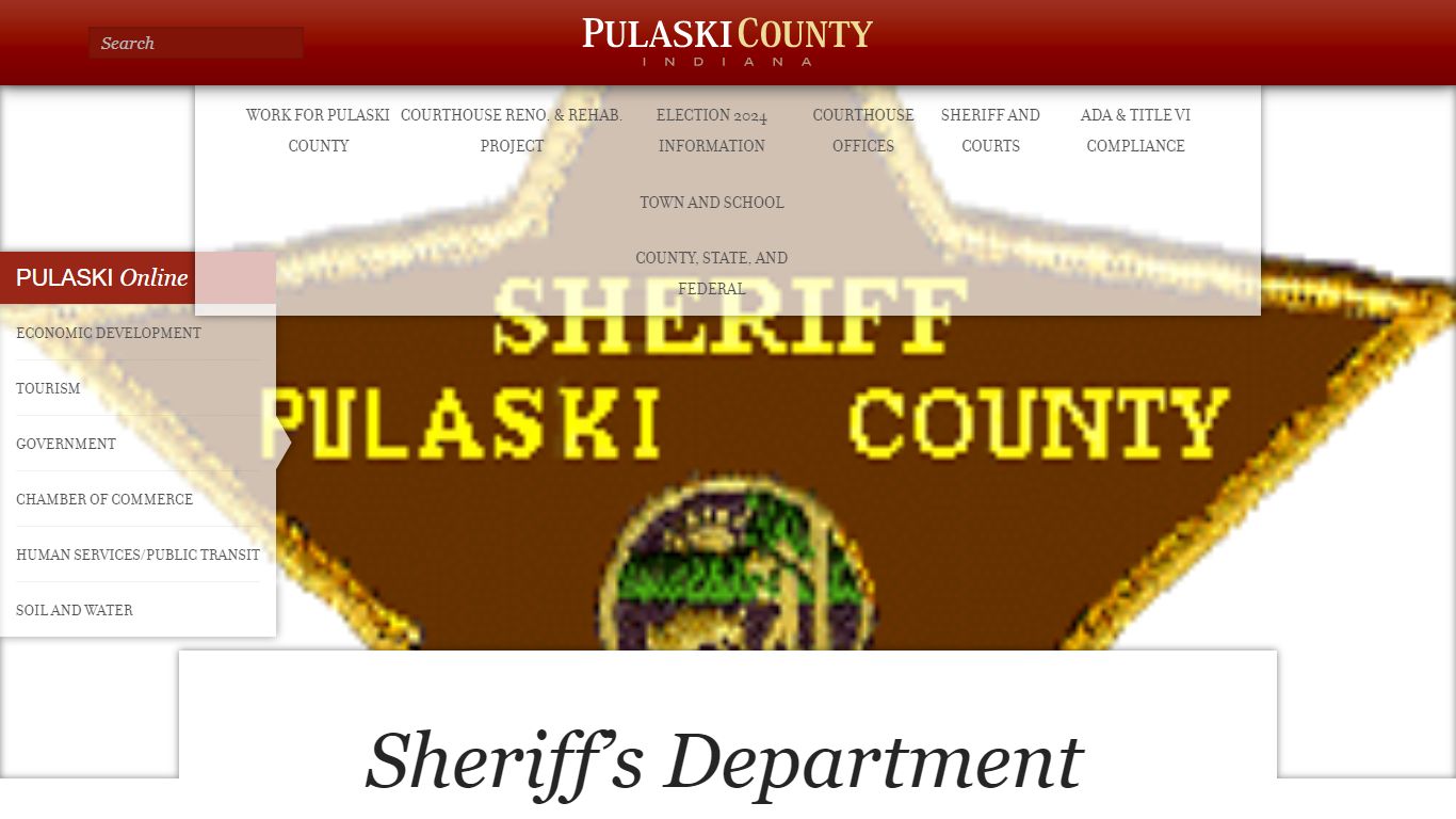 Sheriff’s Department | Government | Pulaski Online